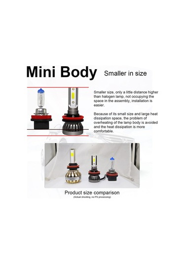 6000lm Led Far Toyota Kia Nissan Opel Otomatik Lamba Ampulü Araba Led Işık H4 H7 H11 9005 9006 Hb3 Hb4 H1 Otomobil 9006