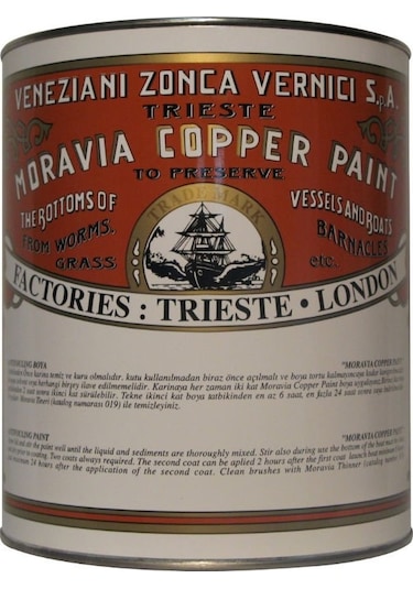 Tekne Zehirli Boyasi. Moravia Zehirli Boya. 2.5L. Kırmızı