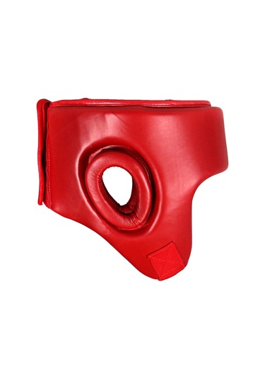 Dosmai Deri Yüz Korumalı Kick Boks Muay Thai Maç Kaskı Kırm Ko371 Kırmızı