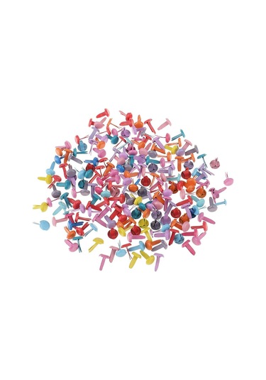 Suntek Scrapbooking Craft Için 200 Parça Metal Brad 8x12mm