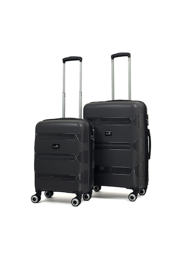 Lucas Polipropilen Kırılmaz Valiz, Kabin Boy&orta Boy Antrasit