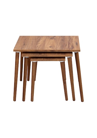 Neptün 3 Lü Zigon Sehpa Atlantik Çam