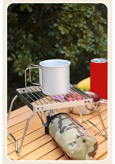 Ulzyvf Taşınabilir Paslanmaz Katlanır Kamp Kamp Izgarası Izgarası Izgarası Gümüş Çelik Ateşi Bb Gümüş