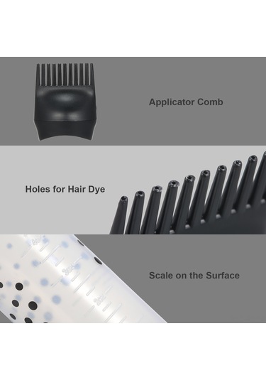 Reedark Pembe Saç Boyama Flakonu, Ölçü İzi Ve Tüpçülü Taraklı Kapağıyla, Ev Ve Salonda Kullanıma Uygun, 6 Ons Kapasite