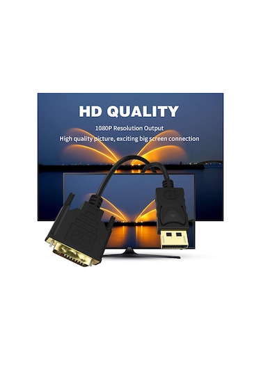 Homyl Hdtv Pc Için Dvı Kablo Ayna Büyük Ekran Bağlantısına 2m Dp