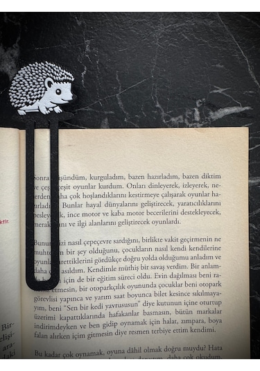 Sevimli Kirpi Şeklinde Kitap Ayracı - Tatlı Kirpi Kitap Ayracı