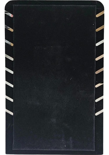 Ayaklı Siyah Süet Kare Kolye&zincir Standı 8 Li Çok Renkli