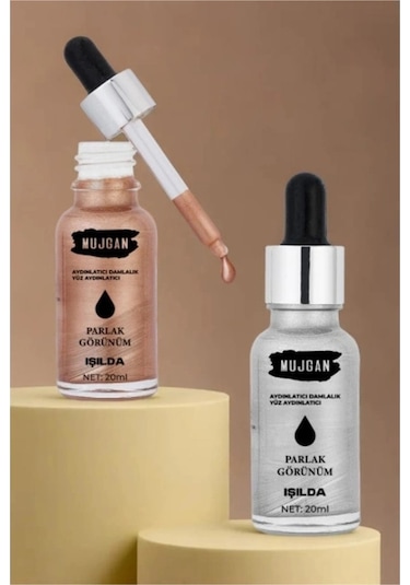 2'li Damlalık Şişeli Likit Aydınlatıcı Highlighter Seti