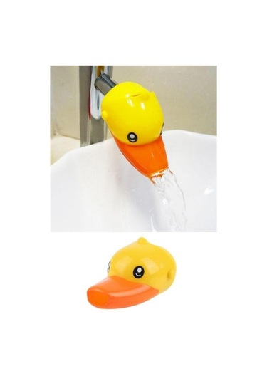 Buffer Çocuklar İçin Eğitici Ve Güvenli Musluk Uzatıcı Genişletici Başlık Aparatı Ördek Figürlü - 9005467974612drvs1