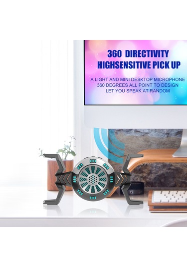 Samdoo Masaüstü Kondansatör Mikrofonu N3 - Kaliteli Ses Kaydı, Kalp Yönlülük, 48khz Örnekleme Oranı, 3.5mm Bağlantı