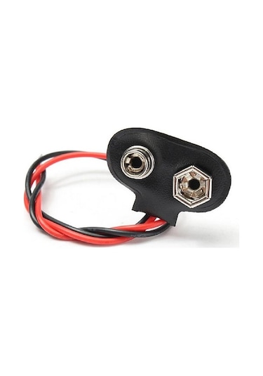 9 Volt Pil Başlığı 9V Pil Yuvası Pil Yatağı 5 Adet