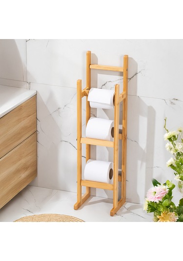 Perotti 16615 Looris Bambu Yedekli Wc Kağıtlık Standlı