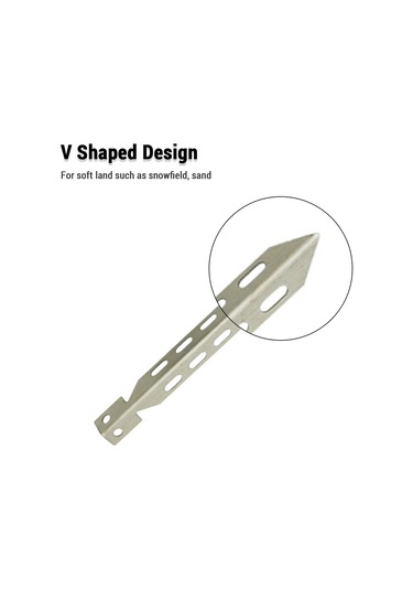 Symbee 10 Adet Çelik Çadır Çiviği - Taşınabilir Dış Mekan Fikstürü, Hafif Ve Dayanıklı Kamp Aksesuarı