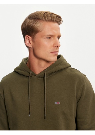Tommy Hılfıger Erkek Sweatshırt Dm0dm20742-m12 Dm0dm20742-m12 Yeşil Yeşil