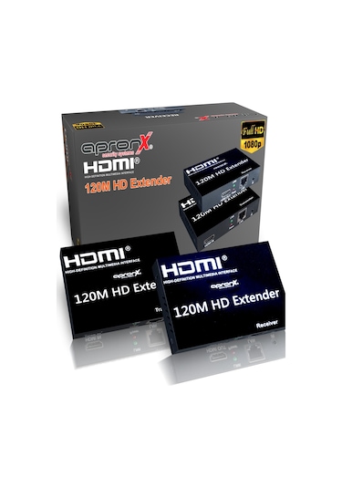 apronx cat5e / cat6 120 metre 1080p hdmi extender