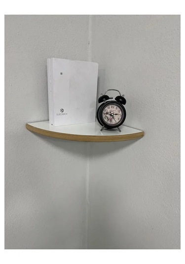 Köşe Rafı Üçgen Kenarlı 25cm 1 Adet Estetik Ve Pratik