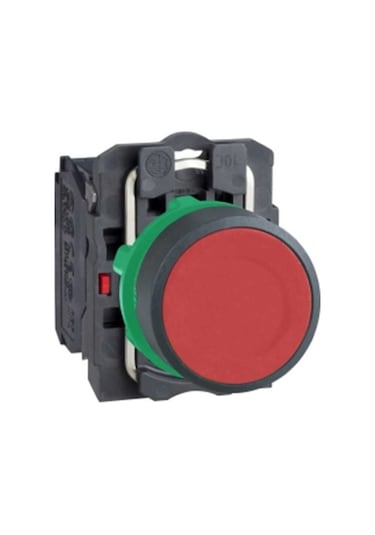 Schneider XB5AA42 22 mm Yaylı Kırmızı Kumanda Butonu Plastik