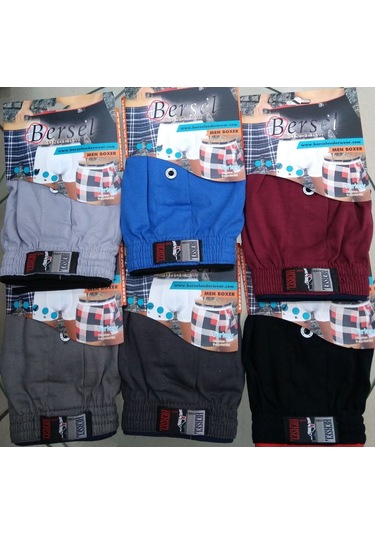 Bersel Erkek Penye Boxer 6'Lı 210