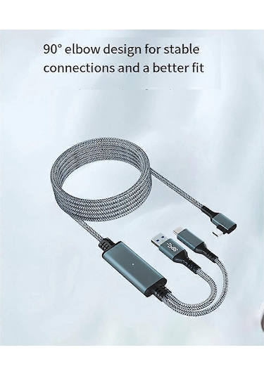 Meta/3 Bağlantı Kablosu 5m Vr Veri Kablosu 2a Hızlı Şarj 5gbps Yüksek Hızlı Veri Aktarım Kablosu-perfet İle Uyumludur