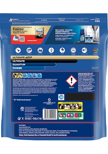 Finish Quantum Powerball Özel Seri Bulaşık Makinesi Deterjanı 100 Tablet