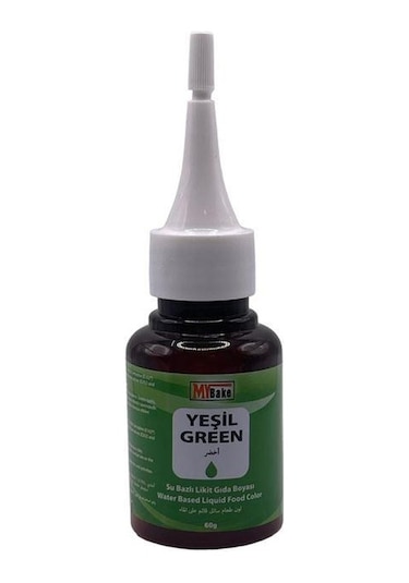 My Bake Su Bazlı Likit Gıda Boyası Yeşil 60 G
