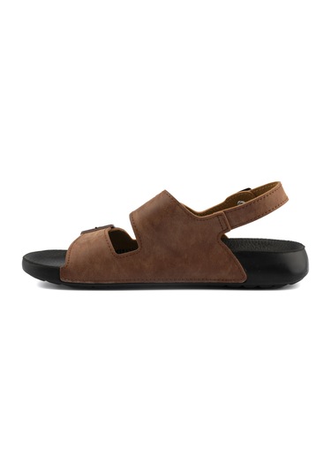Barcelona Urban Sandals Rahat Yumuşak Tabanlı Erkek Sandalet-taba Taba