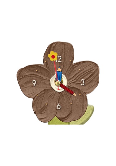 Homyl Masaüstü Saat Süs Modern Masa Saati Kahverengi-15cmx20cm Kahverengi 15cmx20cm Çok Renkli