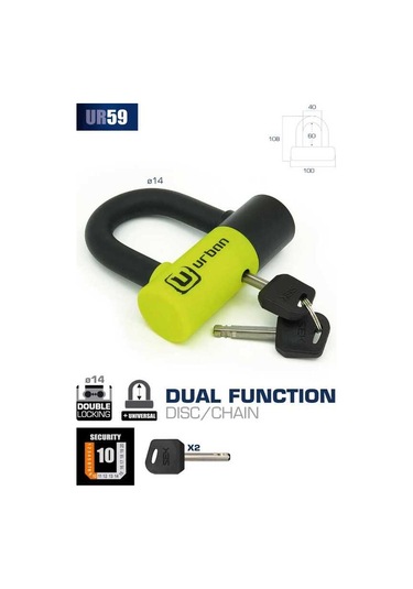 URBAN SECURITY UR59 U KİLİT 14MM