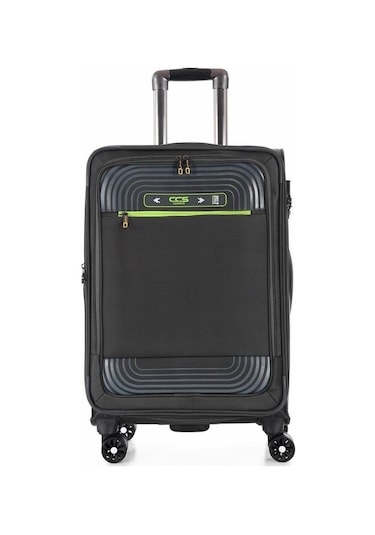 Ççs 620 Kumaş Orta Boy Valiz Gri Mavi