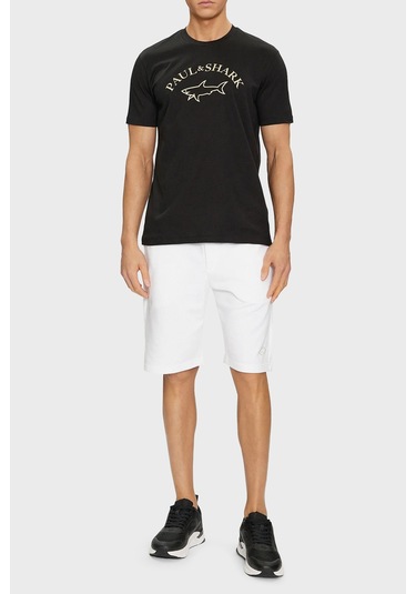 Paul & Shark Erkek T Shirt 24411032 011 Siyah SIYAH Siyah