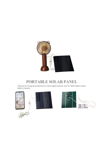 Konesam Güneş Enerjili Taşınabilir Şarj Cihazı: Telefon Ve Aaa/aa Pil Şarjı İçin 2.5w 5v Usb Çıkışlı