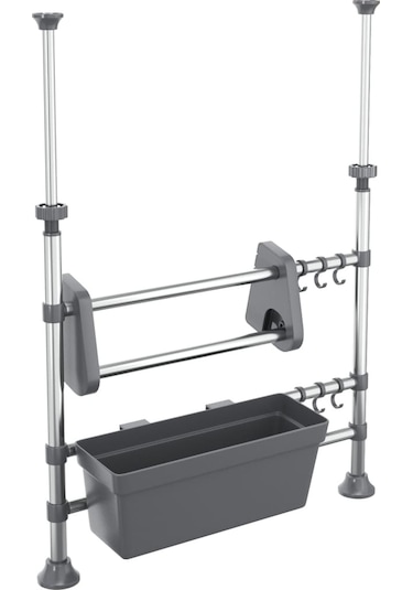 Vidaxl Ayarlanabilir Mutfak Saklama Alüminyum -