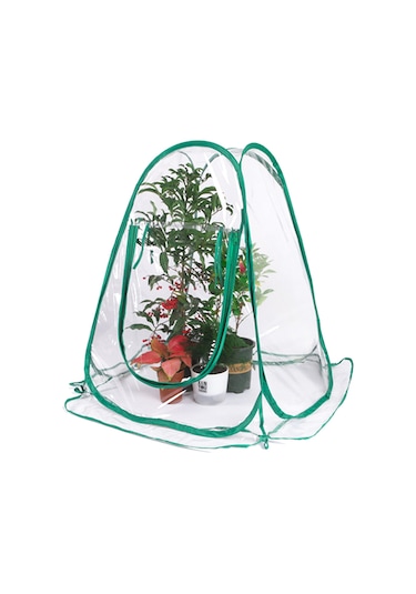 Yifomall "taşınabilir Pvc Sera - 70x70x80cm Çiçek Ve Bitki Koruma Kapağı, Bahçe Ve Açık Hava Kullanımı İçin"
