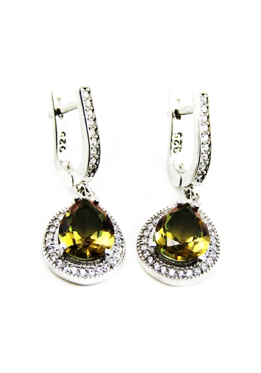 Gümüş Zultanit Damla Taşlı Kadın Küpesi