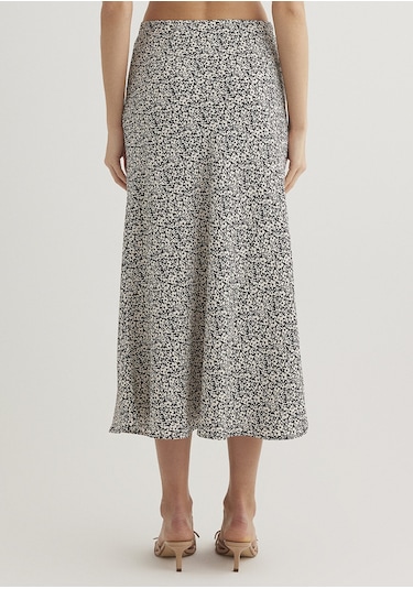 Mavi - Baskılı Midi Etek 1310583-89851 Bej