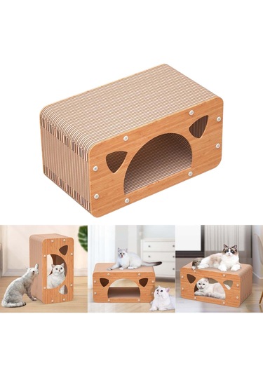 Suntek Kedi Tırmığı Karton Tırmalama Pedi Oluklu Yatağı