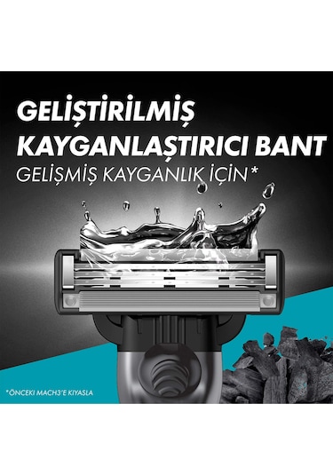 Gillette Mach3 Charcoal 2Up & Charcoal Series Jel 200ML + Çanta