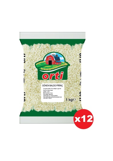 Orti Gönen Baldo Pirinç 1 Kg x 12 adet
