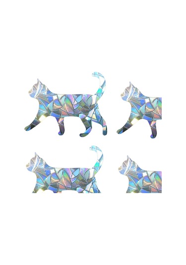 Suntek 4x Pencere Çıkartmaları Prizma Statik Sarılmak Kuşlar