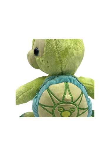 Suntek Doldurulmuş Hayvan Sırt Çantası Omuz Seyahat Okul Sevimli Yeşil