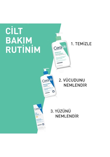 Cerave Normal ve Yağlıya Dönük Ciltler için Köpüren Temizleyici 473 ML