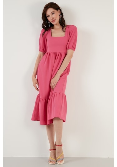 Lela Bayan Elbise 42190350 Fuşya
