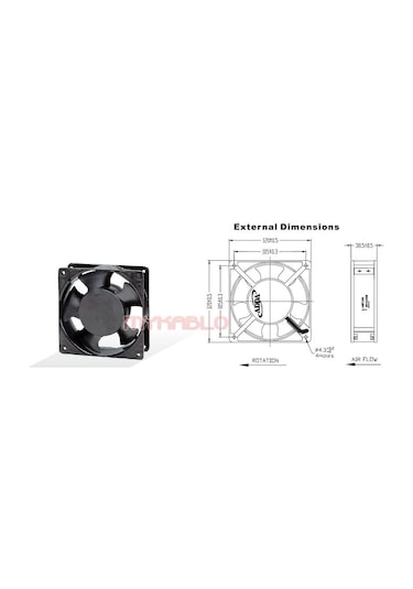 220 Volt Fan 12 Cm 38 Mm