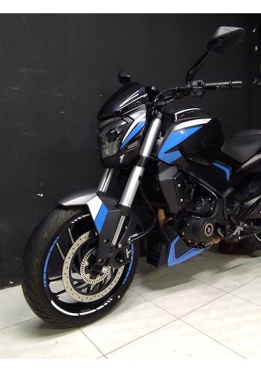 Bajaj Dominar 400-250 Sticker Etiket Modeli Mavi Beyaz