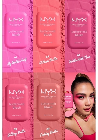 Nyx Professional Makeup Buttermelt Blush Kremsi Pembe Pudra Allık 04 U Know Butta