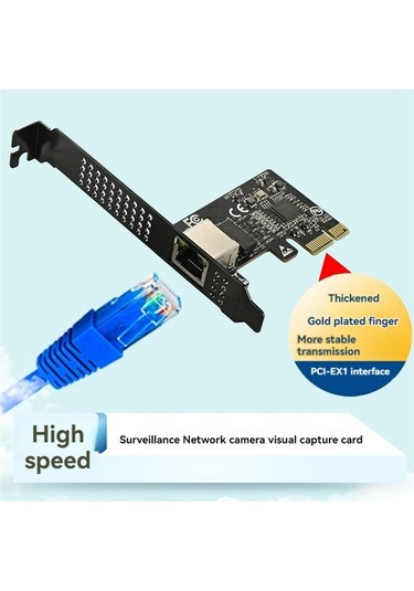 Ulzyvf X1 Servis Rj45 Pcıe Pcı Kartı Gigabit Express Ethernet Ağ 5gb - Mo