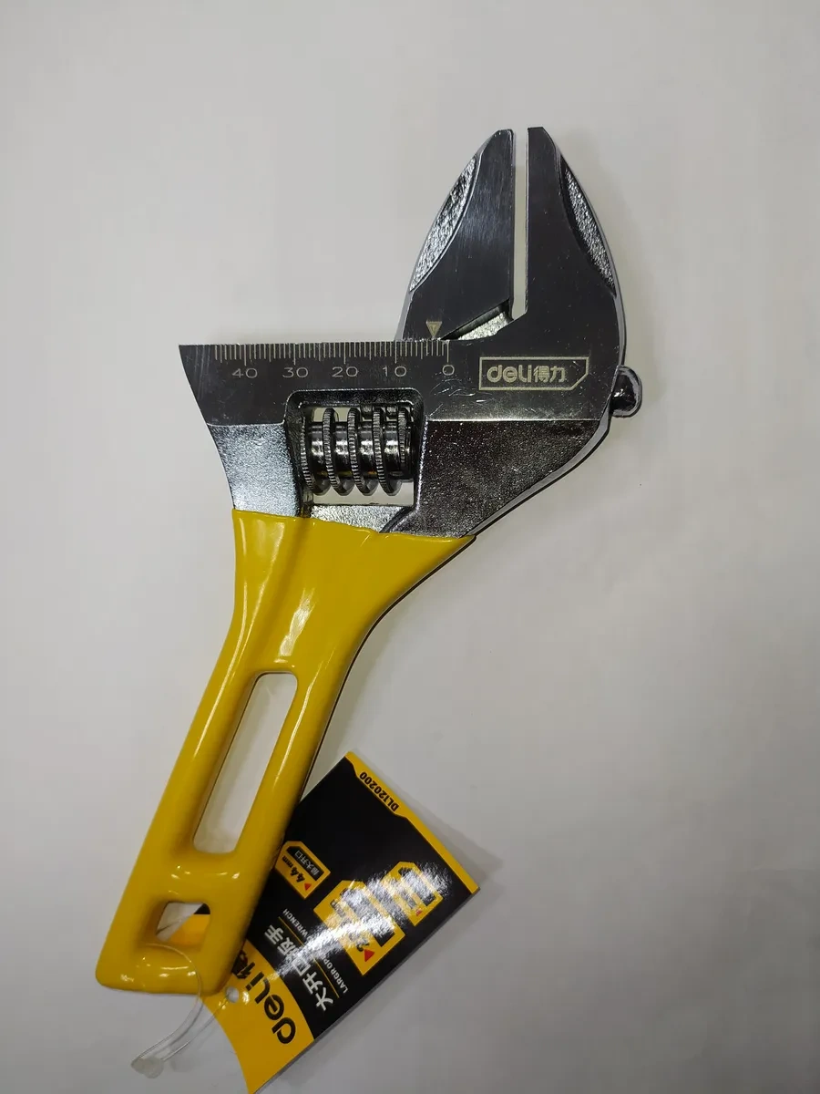 Delitools 0-44mm, 200mm Artırılmış Ağızlı Ayarlı Kompaktan Açılıp Kapanan Anahtar 34391833