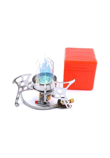 Taşınabilir Gaz Sobası Bölünmüş Gazlı Fırın Açık Kamp Sobası Piezo Ateşleme Sobası/manuel Ateşleme Pizeo Ignition Stove Çok Renkli