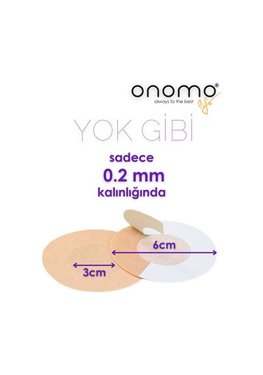 Life Göğüs Ucu Bandı, Göğüs Ucu Kapatıcı 24 Adet Bej