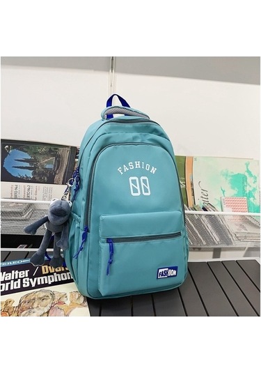 Gençlere Özel Şık Ve Dayanıklı Okul Çantası, Ergonomik Tasarım Yeşil